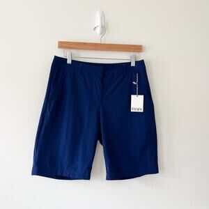 RNWK Renwick NWT Blue Performance Bermuda Golf Shorts, Size 8